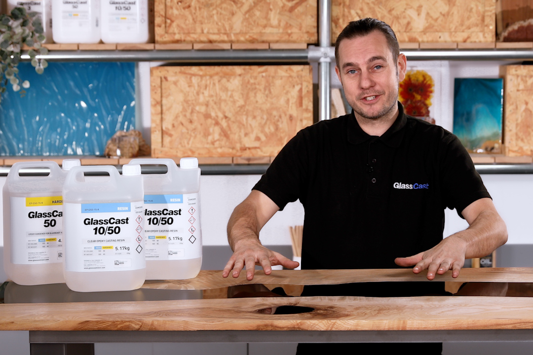 How to Use Much Less Resin on a River Table!